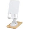Support de téléphone de bureau Alfirk pliable en plastique recyclé avec détails en bambou