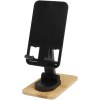 Support de téléphone de bureau Alfirk pliable en plastique recyclé avec détails en bambou