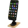 Support de téléphone de bureau Alfirk pliable en plastique recyclé avec détails en bambou