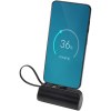 Batterie de secours Alnair Type-C de5 000 mAh et 10 W en plastique recyclé avec support de retournement intégré et câble 2 en 1