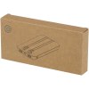 Batterie de secours Adhil de 10 000 mAh et 10 W en plastique recyclé avec 2 câbles intégrés