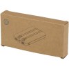 Batterie de secours Adhil de 10 000 mAh et 10 W en plastique recyclé avec 2 câbles intégrés
