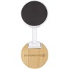 Support de téléphone Alcor magnétique et pliable en plastique recyclé avec détails en bambou