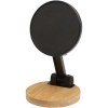 Support de téléphone Alcor magnétique et pliable en plastique recyclé avec détails en bambou