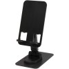 Support de téléphone Alhena pliable en plastique recyclé avec support de bureau en métal