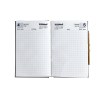 AGENDA DE CHANTIER 2026 - 90 x 140 mm - COUVERTURE NOIRE TRANSFERT A CHAUD - ELASTIQUE DE FERMETURE - CRAYON ET PORTE CRAYON