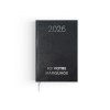 AGENDA CARRE 1 JOUR EMBOITE 2026 - 145 x 215 mm - COUVERTURE BLEUE TRANSFERT A CHAUD