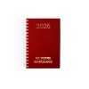 AGENDA CARRE 1 JOUR EMBOITE 2026 - 145 x 215 mm - COUVERTURE NOIRE TRANSFERT A CHAUD