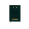 AGENDA CARRE 1 JOUR SPIRALE 2026 - 145 x 215 mm - COUVERTURE NOIRE TRANSFERT A CHAUD