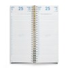 AGENDA DE CAISSE 2026 - 137X335MM - COUVERTURE CONTRECOLLEE QUADRI RECTO AVEC PELLICULAGE BRILLANT - DOS CARRE COUSU COLLE EMBOITE
