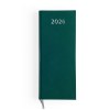 AGENDA DE CAISSE 2026 - DOS CARRE COUSU COLLE EMBOITE - 137 x 335 mm - COUVERTURE NOIRE - TRANSFERT A CHAUD - 2 PAGES (1 FEUILLE) QUADRI EN DEBUT D'AGENDA