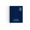 AGENDA EMBOITE HARMONIE 2026 - MINI 90 x 165 mm - COUVERTURE ACIER AVEC PELLICULAGE SOFT TOUCH - TRANSFERT A CHAUD - 4 PAGES (2 FEUILLES) QUADRI EN DEBUT D'AGENDA