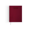 AGENDA EMBOITE PREMIUM 2026 - MINI 90 x 165 mm - COUVERTURE BORDEAUX - THERMOVIRANT - 4 PAGES (2 FEUILLES) QUADRI EN DEBUT D'AGENDA