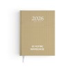 AGENDA EMBOITE KRAFT 2026 - SEMAINIER 210 x 270 mm - TRANSFERT A CHAUD