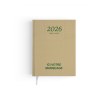 AGENDA EMBOITE KRAFT 2026 - SEMAINIER 210 x 270 mm - TRANSFERT A CHAUD - 4 PAGES (2 FEUILLES) QUADRI EN DEBUT D'AGENDA