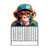 MONKEY 2026 - CC REMBORDE - 405x650MM - DOS VIERGE - MARQUAGE 1 COULEUR - 1 TROU EN TETE
