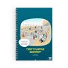 CARNETS SPIRALE COUVERTURE RIGIDE - MAXI 215 x 305 mm - COUVERTURE QUADRI RECTO 1 ET 4 - PELLICULAGE MAT RECTO SEUL 1 ET 4 - BLOC DE 96 FEUILLES LIGNEES PERFOREES 80g OFFSET - IMPRESSION NOIRE RECTO VERSO - SPIRALE NOIRE A GAUCHE