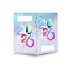 AGENDA ECO POCHE 2026 - THEME BUSINESS-1 - 95 x 165 mm - QUINZAINIER 64 PAGES - COUVERTURE 380g QUADRI PAGES 1 ET 4 - PELLICULAGE BRILLANT RECTO - PIQURE 2 POINTS METAL