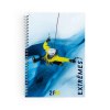 CARNET SPIRALE COUVERTURE SOUPLE - MAXI 210 x 297 mm - COUVERTURE 380g SATIMAT AVEC PELLICULAGE BRILLANT PAGE 1 ET 4 - BLOC DE 50 FEUILLES 80g OFFSET - IMPRESSION QUADRI RECTO VERSO - SPIRALE BLANCHE - EN TETE