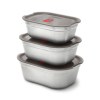 Set de boites repas x3 Petite, Moyenne, Grande Black+Blum