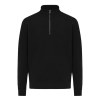 Sweater IQONIQ à col montant zippé en coton recyclé Elgon