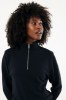Sweater IQONIQ à col montant zippé en coton recyclé Elgon