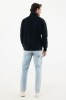 Sweater IQONIQ à col montant zippé en coton recyclé Elgon