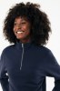 Sweater IQONIQ à col montant zippé en coton recyclé Elgon