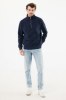 Sweater IQONIQ à col montant zippé en coton recyclé Elgon