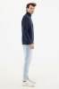 Sweater IQONIQ à col montant zippé en coton recyclé Elgon