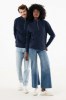 Sweater IQONIQ à col montant zippé en coton recyclé Elgon