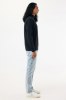 Sweater IQONIQ à col montant zippé en coton recyclé Elgon