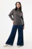 Sweater IQONIQ à col montant zippé en coton recyclé Elgon