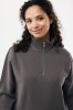 Sweater IQONIQ à col montant zippé en coton recyclé Elgon