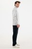 Sweater IQONIQ à col montant zippé en coton recyclé Elgon