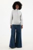 Sweater IQONIQ à col montant zippé en coton recyclé Elgon