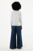 Sweater IQONIQ à col montant zippé en coton recyclé Elgon
