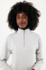 Sweater IQONIQ à col montant zippé en coton recyclé Elgon
