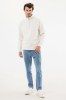 Sweater IQONIQ à col montant zippé en coton recyclé Elgon