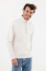 Sweater IQONIQ à col montant zippé en coton recyclé Elgon