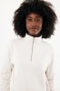 Sweater IQONIQ à col montant zippé en coton recyclé Elgon