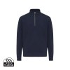 Sweater IQONIQ à col montant zippé en coton recyclé Elgon