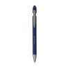 Stylo à bille à encre bleue avec un corps en aluminium recyclé