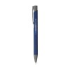 Stylo à bille à encre bleue avec un corps en aluminium recyclé