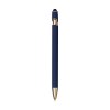 Stylo à bille à encre bleue avec corps en aluminium recyclé et alliage de cuivre