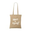 Sac shopping avec de longues anses, en 100% coton tissage solide (120 g/m²)