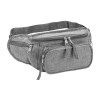 Sac banane en polyester 600D avec 5 poches et ceinture réglable avec fermeture à clip