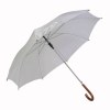 Parapluie automatique, fût en métal, poignée en bois, mat polyester 190T (Dia 114 cm)