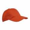 Casquette en coton/polyester, 6 panneaux, fermeture velcro
