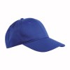 Casquette en coton/polyester, 6 panneaux, fermeture velcro